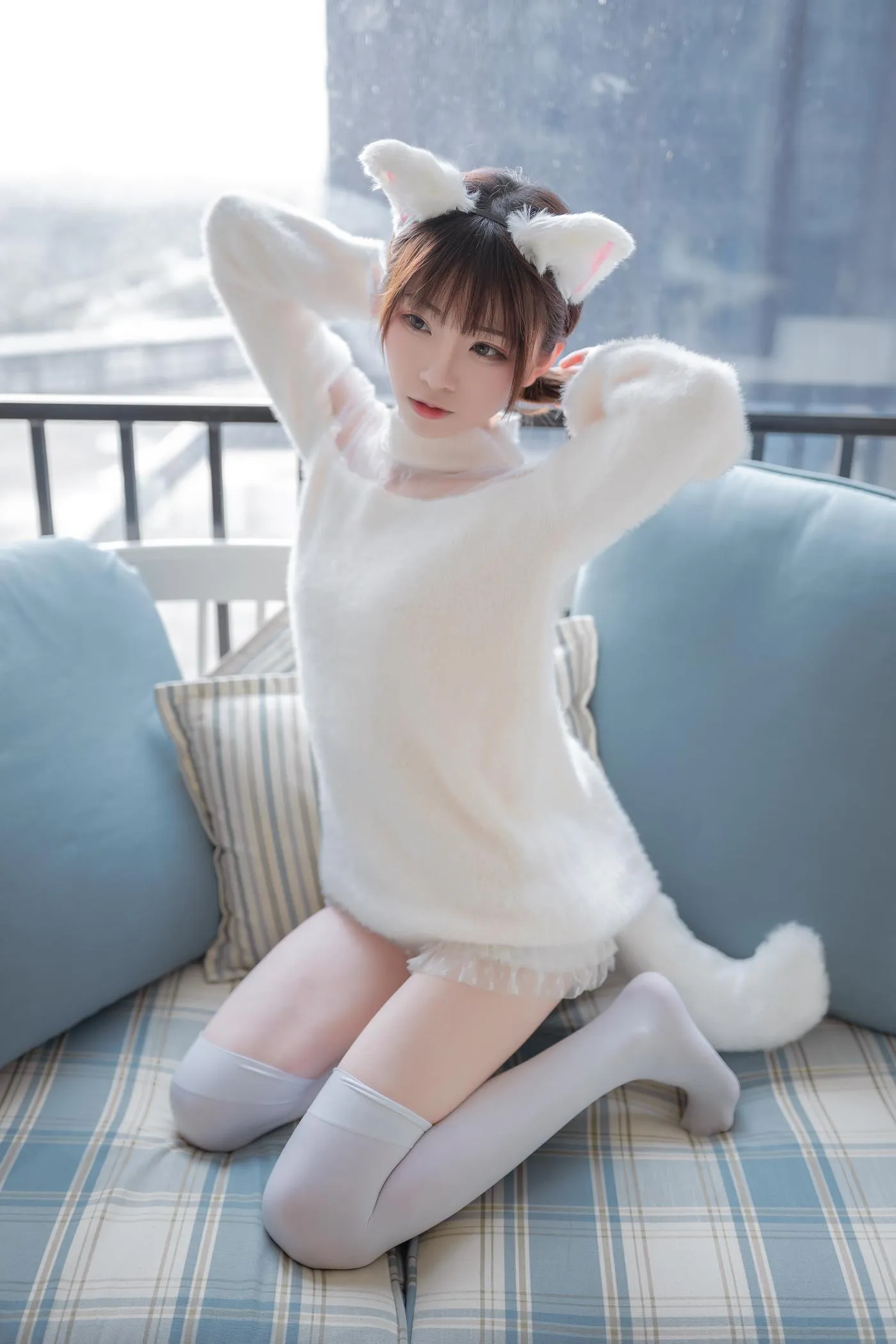 绮太郎_Kitaro – NO.28 -白喵女友 [41P]插图7